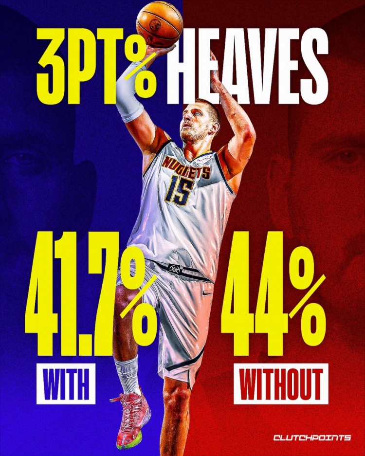 开云下载网址-节末压哨投篮未中不计入统计，据此调整约基奇上季三分命中率达44%